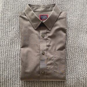 Mens Untuckit dress shirt. New. Grey. Slim fit. Medium.